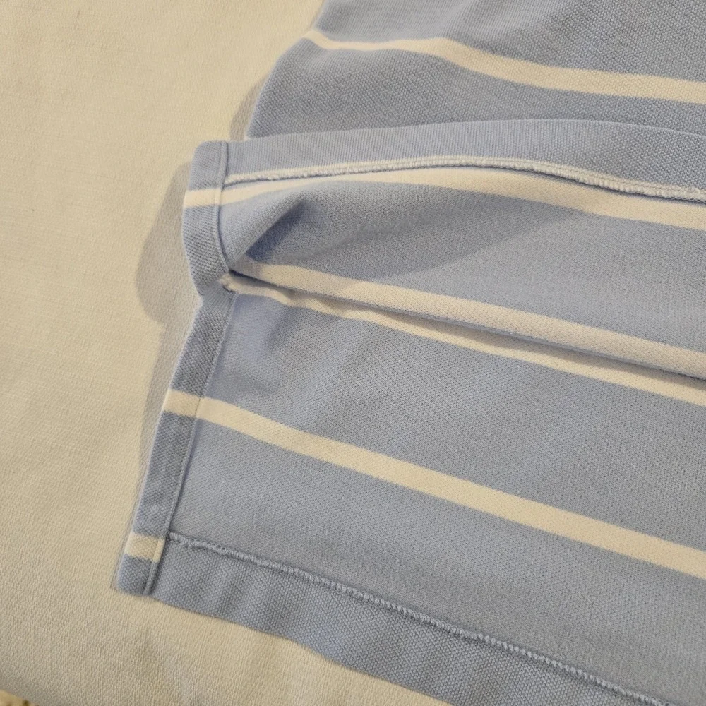 Polo By Ralph Lauren Men's Short Sleeve  Casual‎ Light Blue White Stripes 3XB